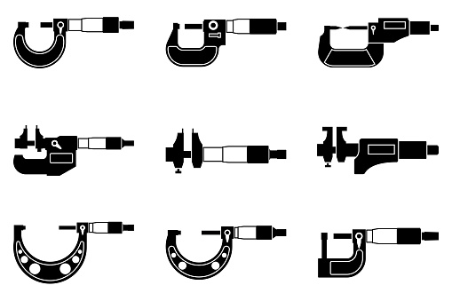 Vector illustrations of measuring instrument