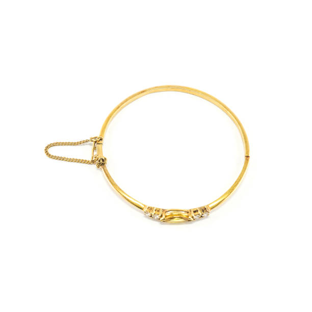 istock gold bracelet isolated on white background 950553648