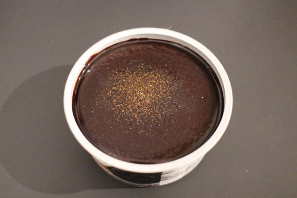 istock the Chocolate ice cream at the table 950558976
