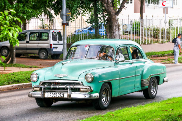 chevrolet bel air - chevrolet havana cuba 1950s style foto e immagini stock