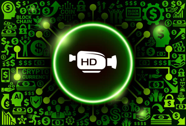 istock Film Camera  Icon on Money and Cryptocurrency Background 950560934