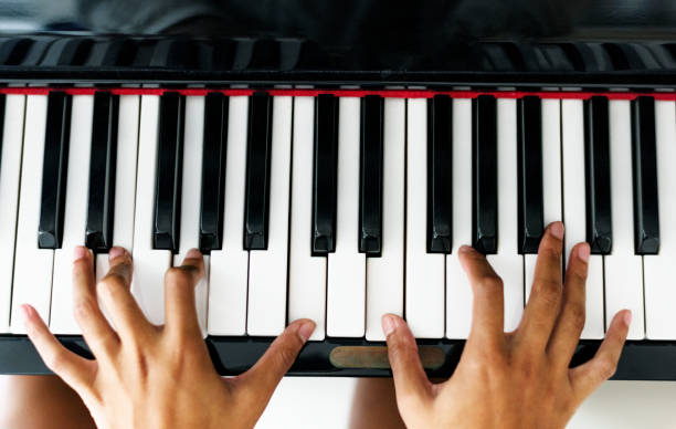 istock Woman playing on a piano 950564644