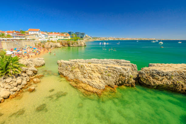 istock Cascais aerial Rainha Beach 950565054