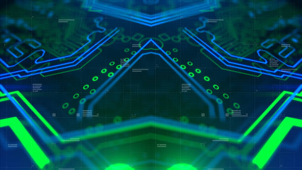 istock Conceptual technology futuristic motherboard design. 950567774