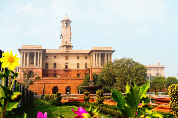 istock Illuminated Presidents House in India 950568496