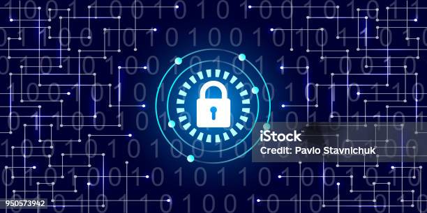 Digital Protection Pattern Digital Protection And Security Vector Stock Illustration - Download ...