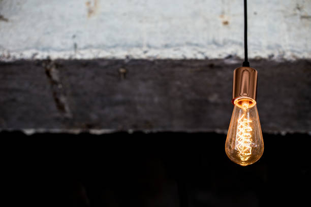 istock Vintage light bulb hanging on the roof 950574828