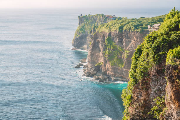 istock Ocean and rocks, cliff with trees in Uluwatu, Bali 950578440