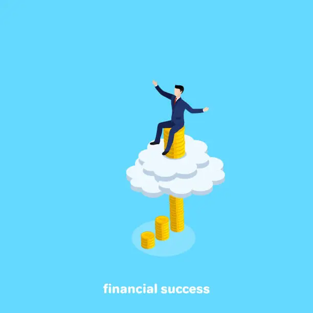 Vector illustration of financial success