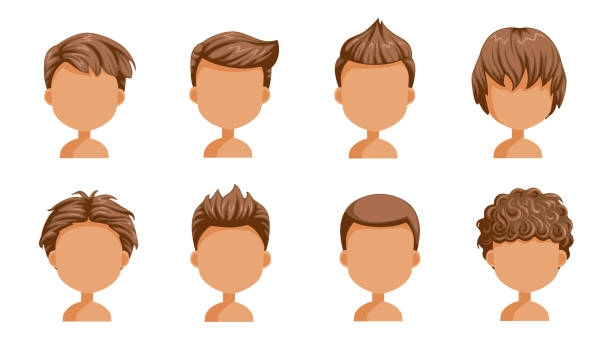 Boy Hair Rear View Stock Illustration - Download Image Now - Hair, Curly  Hair, Men - Istock