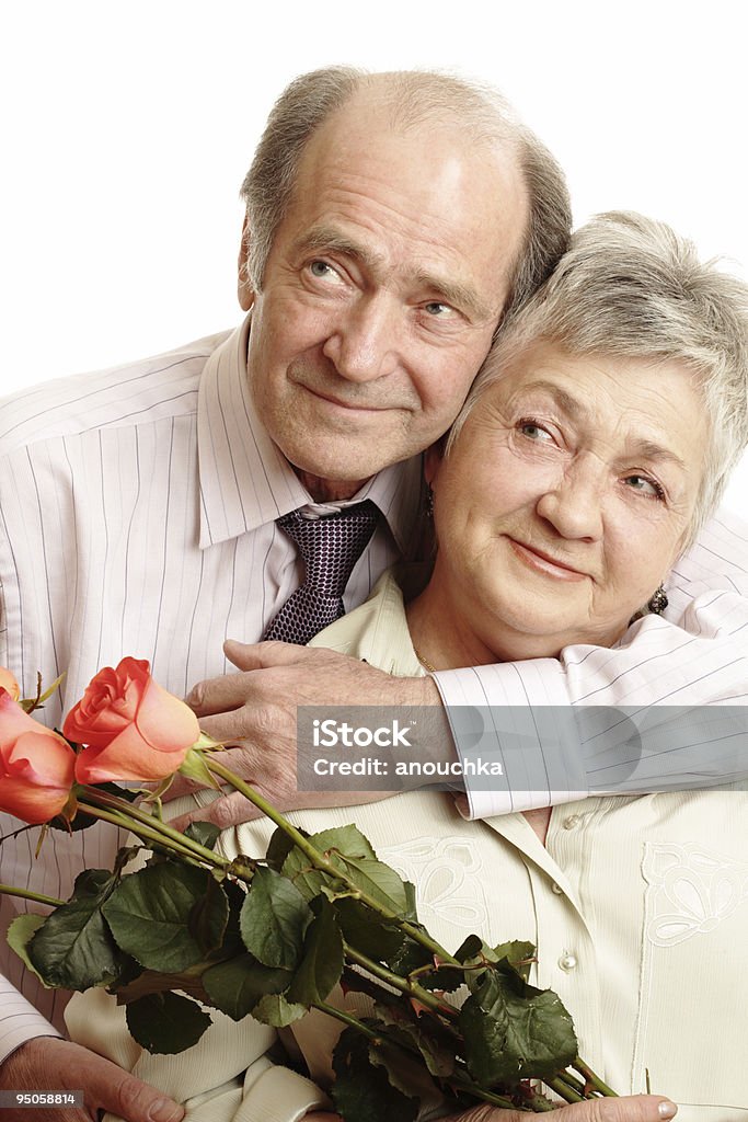 Casal de idosos no Amor - Foto de stock de 60 Anos royalty-free