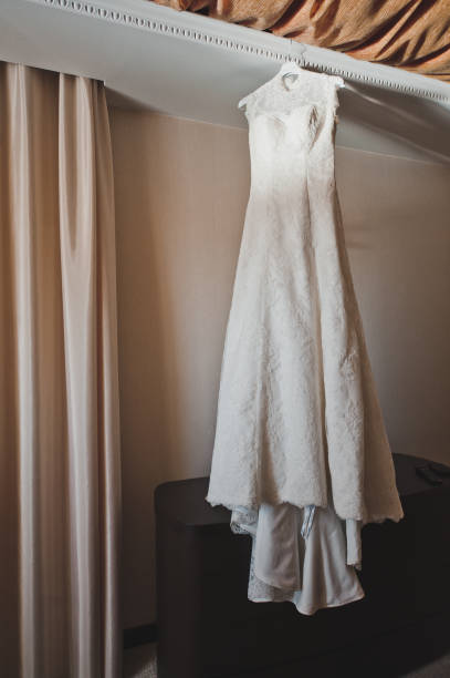 istock Wedding dress on a hanger 3830. 950592860