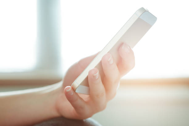 istock Woman typing write message on smart phone 950592946