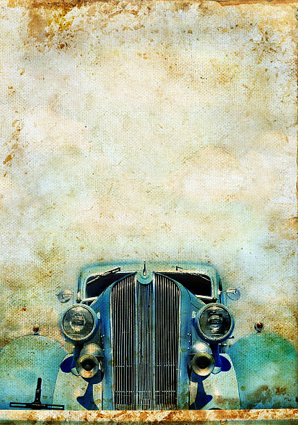 Close-Up Of Vintage Car. Part of.