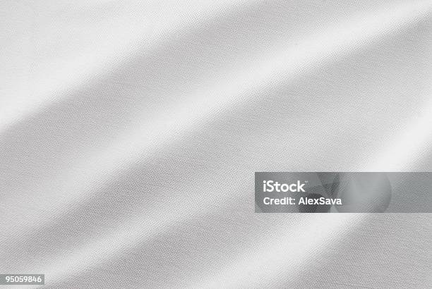 Blanco Tela Foto de stock y más banco de imágenes de Textil - Textil, Con textura, Blanco - Color