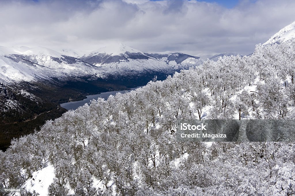 Snow Blick von oben - Lizenzfrei Bariloche Stock-Foto