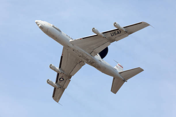 May 25, 2020 Mountain View / CA / USA - San Francisco Bay Area Memorial Day flyover performed by the 129th Rescue Wing unit of the California Air National Guard; A HC-130J Combat King II aircraft and two HH-60G Pave Hawk helicopters traveled around the San Francisco Bay Area on Memorial Day
