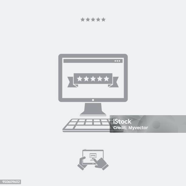 Five Stars Rating Website Stock Illustration - Download Image Now - Accessibility, Applying, Computer