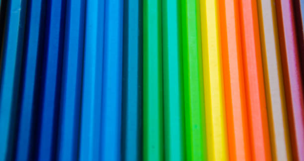 istock Set of colour pencils on yellow background 950614192