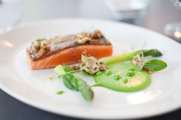 istock Salmon cooked with crispy skin 950615252