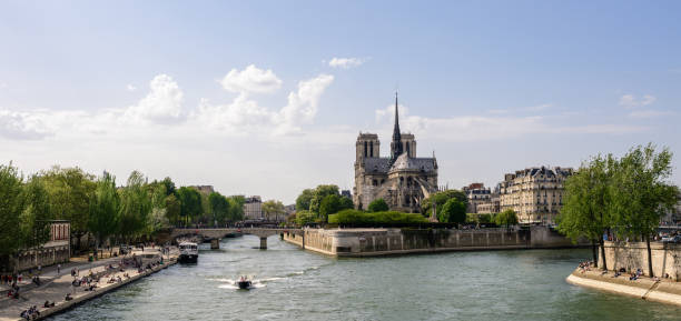 istock Panoramic view on Notre-Dame-de-Paris Cathedral 950619386