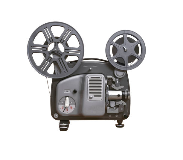 8mm film projector stock photo