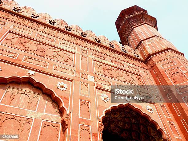 Moschea Badashi Lahore - Fotografie stock e altre immagini di Antico - Condizione - Antico - Condizione, Architettura, Architettura islamica