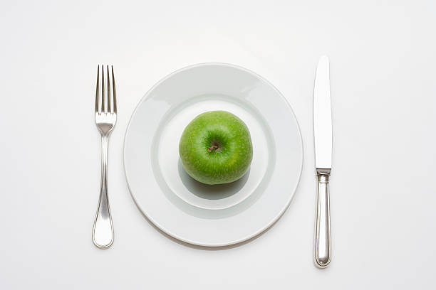istock apple -diet food on a plate 95062755