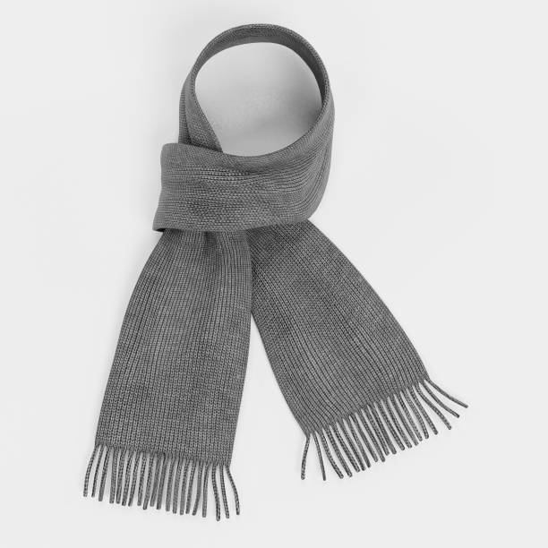 Realistic 3D Render of Winter Scarf