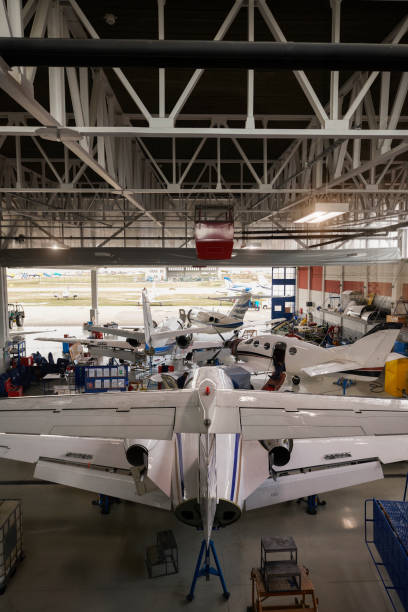 Aircraft in the hangar