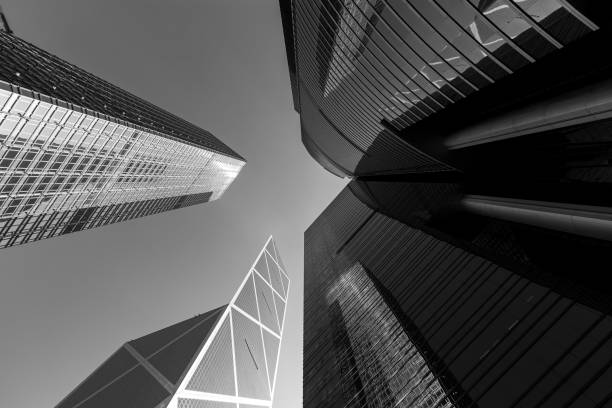 istock Corporate Buildings in Hong Kong (Black and White) 950638930