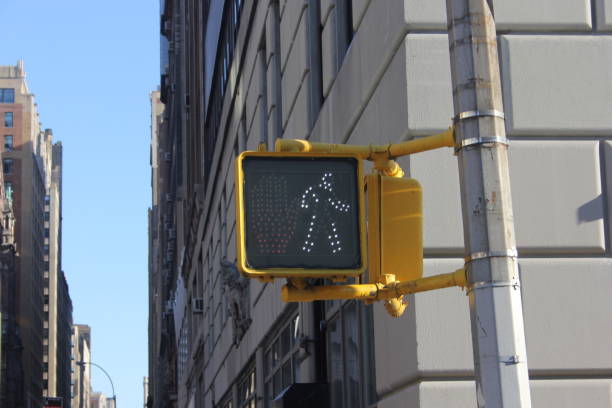 istock Pedestrian crossing sign 950639476