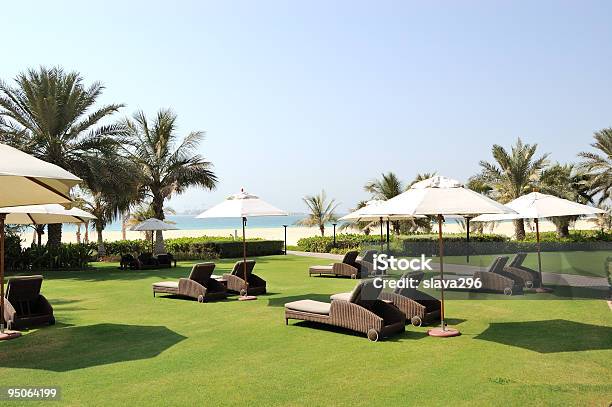 Recreation Area I Plaży W Luksusowy Hotel Dubaj Zjednoczone Emiraty Arabskie - zdjęcia stockowe i więcej obrazów Bez ludzi