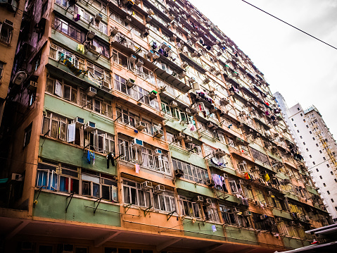 Apartments in Hong Kong, that special color.