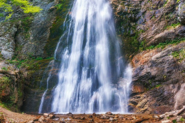 istock The mighty waterfall in Sutovo at Slovakia. 950645046