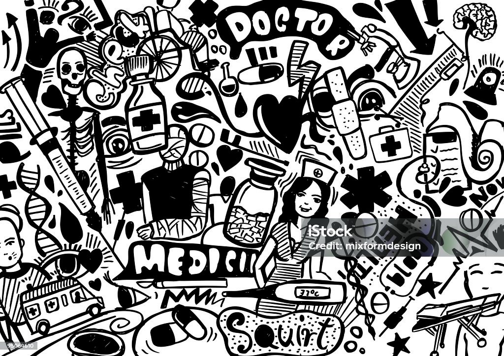 Sarrabisco medicamento - Royalty-free Ambulância Ilustração de stock