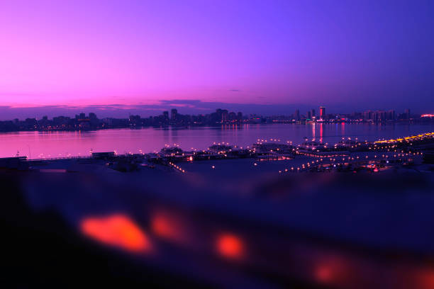 sunset in kazan city. city of FIFA 2018