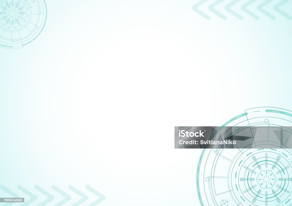 Abstract Technology Background Modern Technology Concept Blue Lines Design  On White Background Circle Engeneering Drawing Stock Illustration -  Download Image Now - iStock