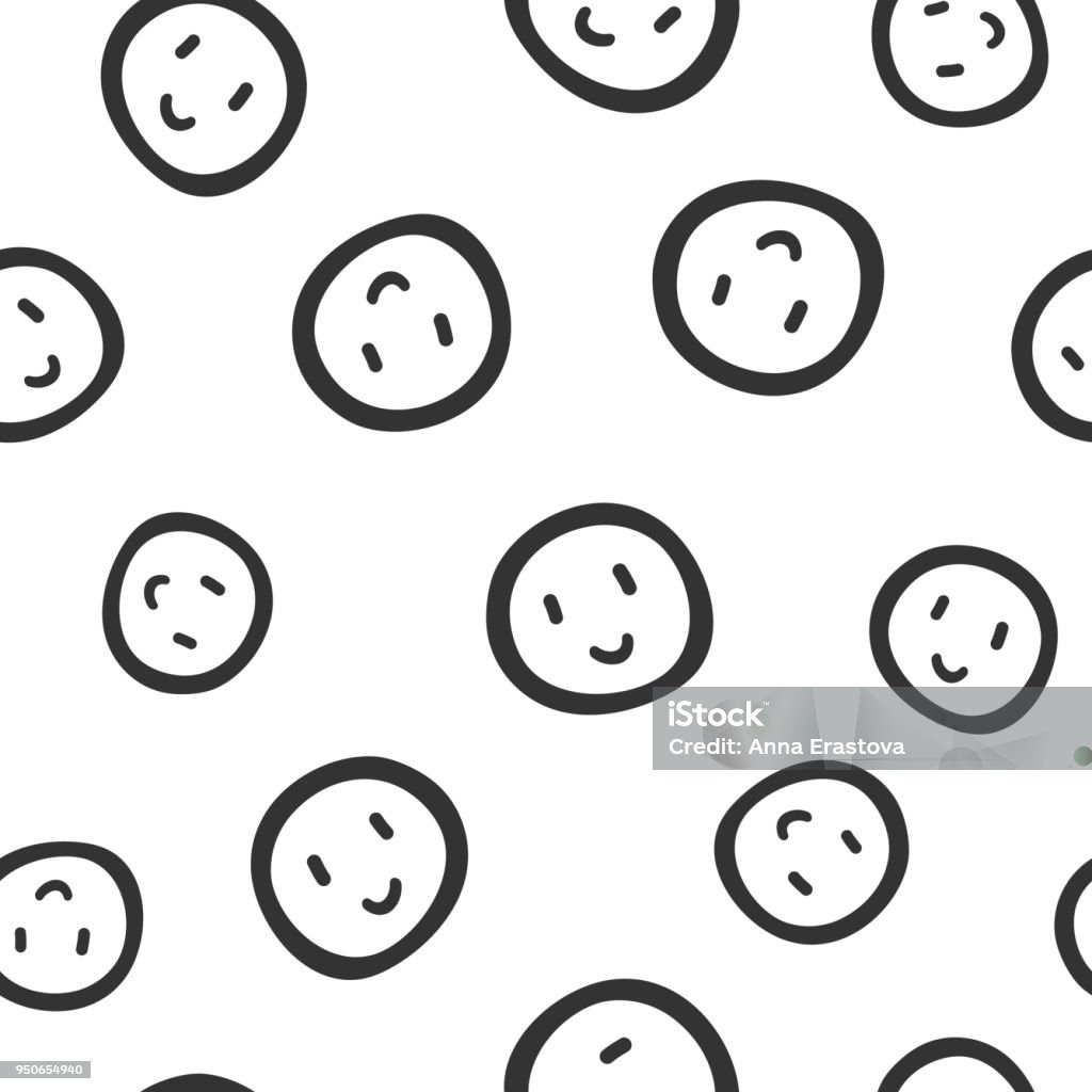 Mặt Cười Lặp Đi Lặp Lại Được Vẽ Bằng Tay Mô Hình Liền Mạch Hài ...