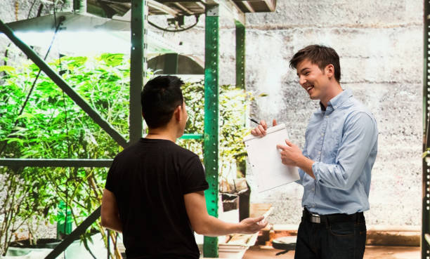 Customer buying legal marijuana