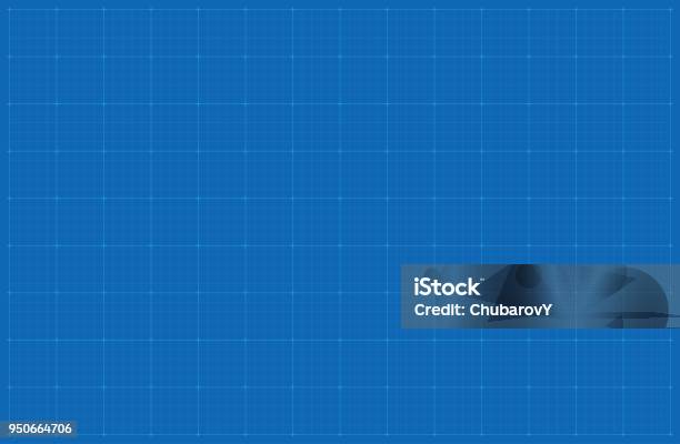 Blueprint Background Stock Illustration - Download Image Now - Blueprint, Backgrounds, Grid Pattern