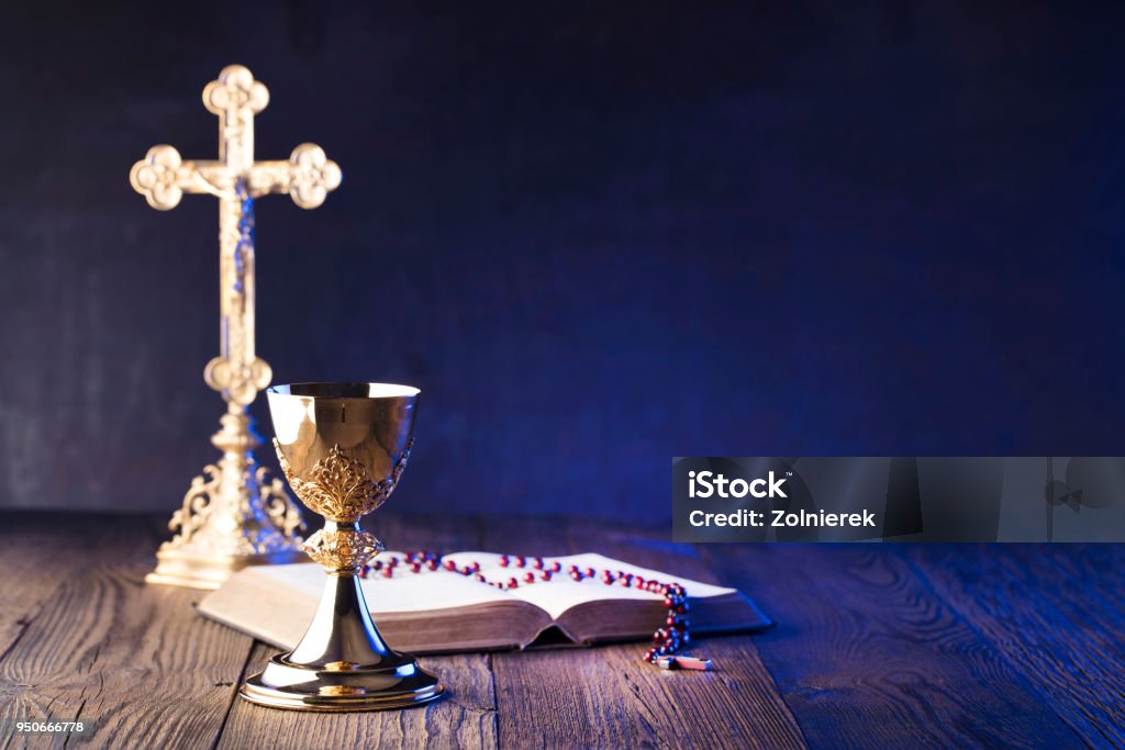 Holy communion. Catholic theme. Catholicism Stock Photo