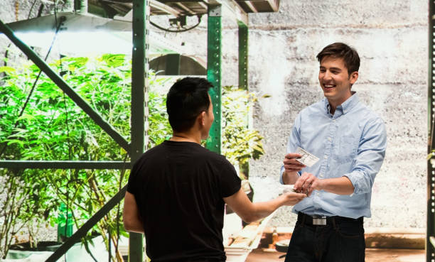 istock Customer buying legal marijuana 950684722