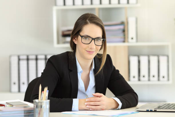istock Proud office worker wearing eyeglasses looking at camera 950688282