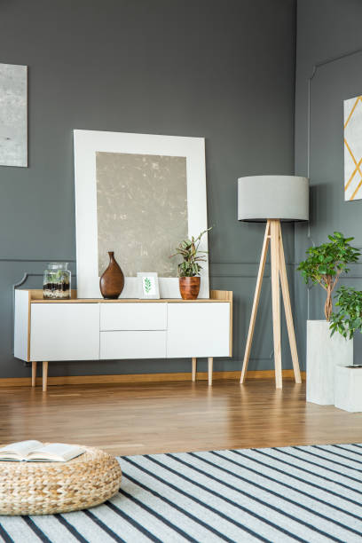 istock Silver painting in living room 950688368