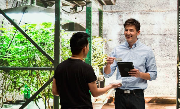 istock Customer buying legal marijuana 950689266