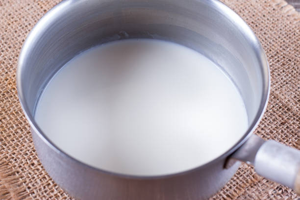 istock Milk in a saucepan 950689858