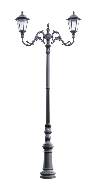 istock Vintage lamppost isolated on a white background 950693660