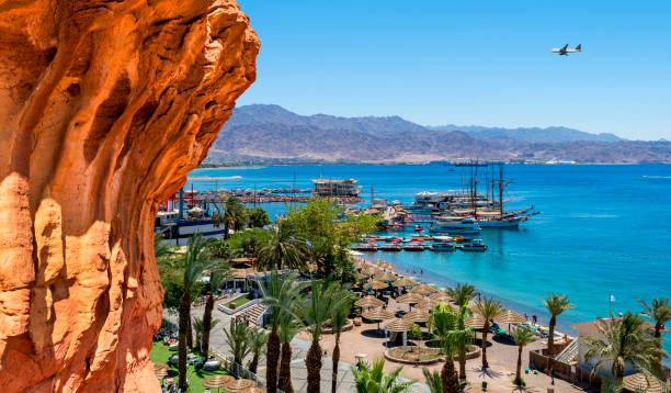 istock Summer serene day on central public beach of Eilat, Israel 950698756