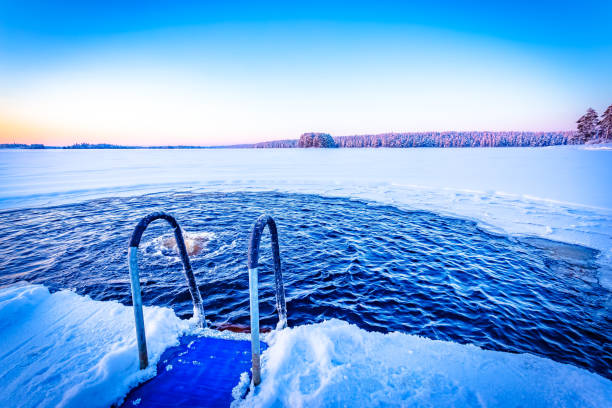 istock Ice swimming plac from Kuhmo, Finland 950711376